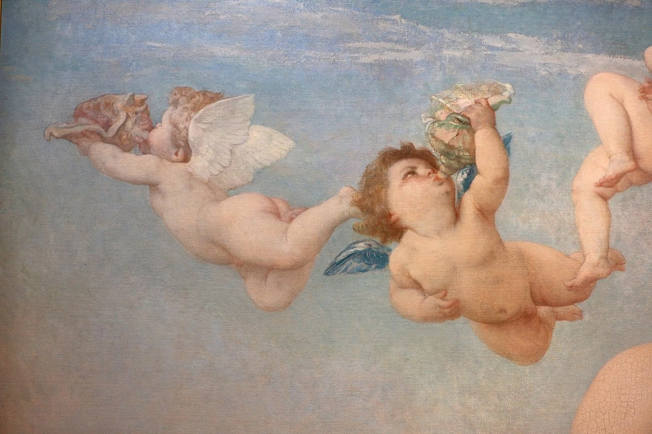 La nascita di Venere, 1863 - Museo d'Orsay, Parigi, dettaglio
